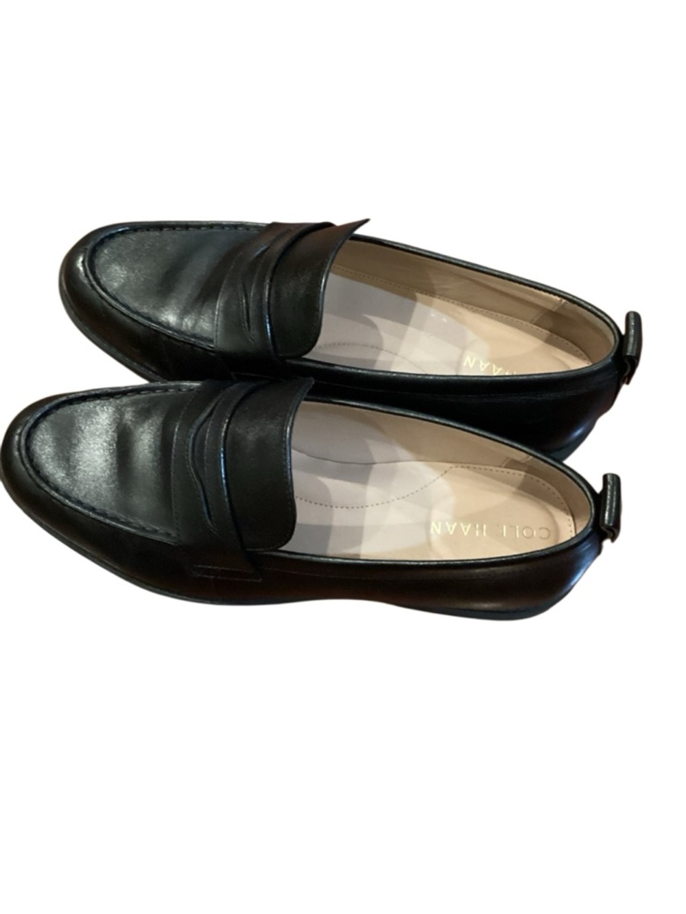 Cole Haan Black Leather Stassi Penny Loafers size 8.5 - Picture 4 of 12